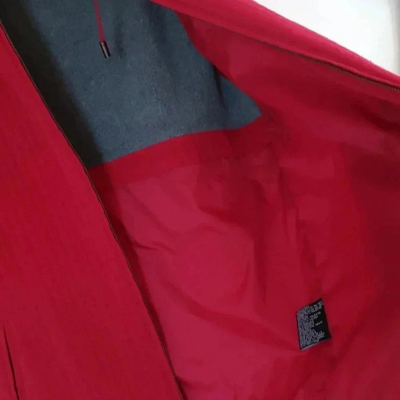 Aeros by Kristen Blake Red Quilted Hooded Coat Zip Front Fleece Lined La… - Picture 8 of 12